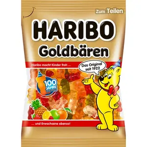 Jelly candies Haribo Goldbären, bag 175 g — energy 1459 kJ/100 g