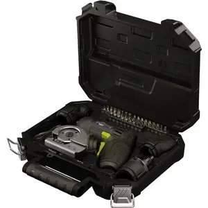 Elektriskais skrūvgriezis/triecienurbjmašīna Goobay Tools 77817, bezvadu, 200 apgr/min, 1,5 Ah, 28 uzgaļi, melns/dzeltens