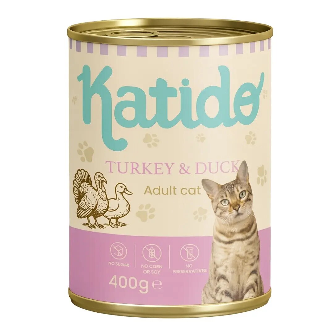 Mitrā barība kaķiem Katido Indyk z