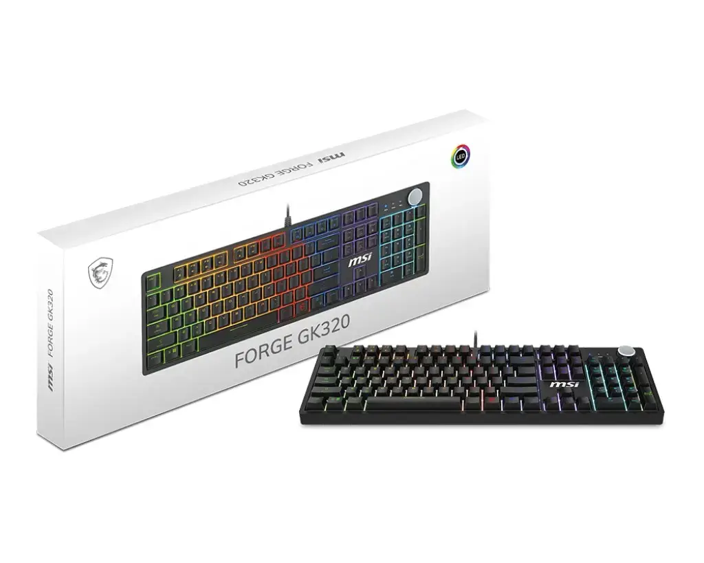 MSI Forge GK320 RED US механическая клавиатура Photo 5