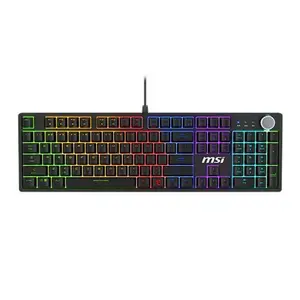 MSI FORGE GK320 RED Mechanical Gaming Keyboard Wired USB Full-size QWERTY US International RGB LED Black