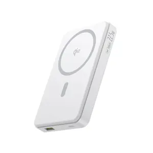 Повербанк Baseus P10080000213-00 10000 мАч, беспроводная зарядка, USB-A + USB-C, 22.5 Вт, белый