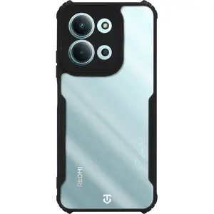 Aizsargapvalks Tactical Stealth priekš Xiaomi Redmi 15C 4G/5G — caurspīdīgs/melnā