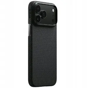 Protective case Pitaka Ultra‑Slim MagSafe for iPhone 17 Pro Max — black/grey, MagSafe compatible, slim profile