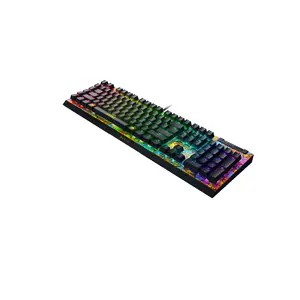 Mākslīgi mehāniskā spēļu tastatūra Razer BlackWidow V4 X — pilna izmēra USB, QWERTY, RGB, angļu, melna