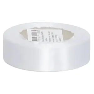 Satin gift ribbon BESK 1.8 cm x 1500 cm, white