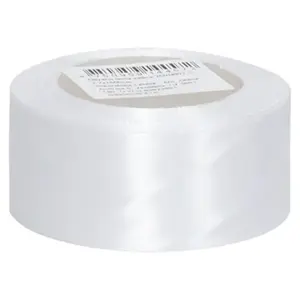 Satin gift ribbon BESK 3.2 cm x 15 m, white