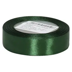Satin gift ribbon BESK 1.8 cm x 15 m, green