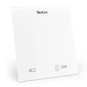 Tefal Essential BC5504V0 Electronic Kitchen Scale White Countertop Rectangle with LCD Display 5 kg Capacity 1 g Accuracy and Tare Function