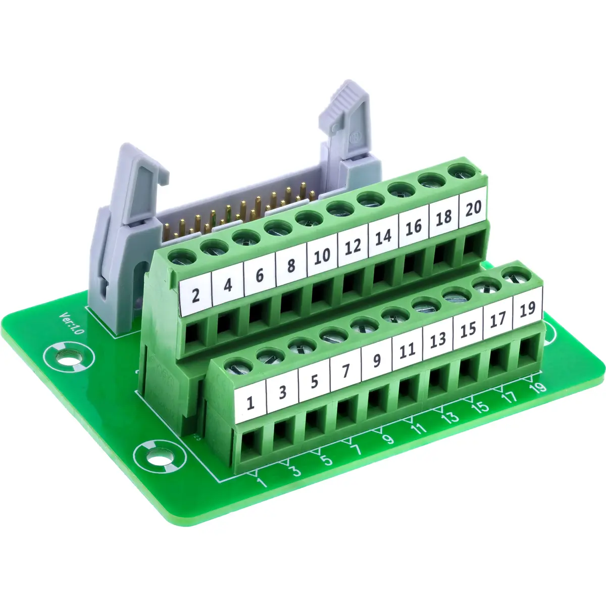 InLine 92504P IDC 20 to 10-Terminal Wire Connector Photo 5