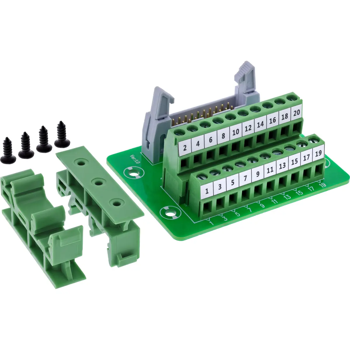 InLine 92504P IDC 20 to 10-Terminal Wire Connector Photo 9