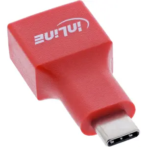 Переходник InLine 31651 USB-C на USB-A, USB 2.0, красный