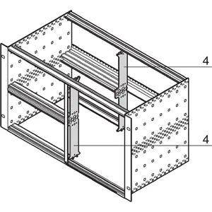 Rack mounting hardware SCHROFF 64560010 for 19-inch racks – mounting accessory