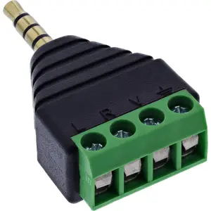 Cable gender changer InLine 92504J — audio/video connector adapter