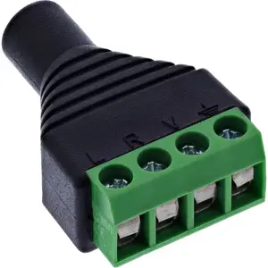 Cable gender changer InLine 92504K — audio/video adapter, model 92504K