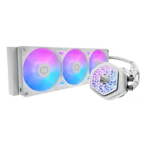 Liquid cooling kit Cooler Master MasterLiquid Atmos II 360 VRM Fan White 120 mm, 322.8 m³/h, LDB bearing
