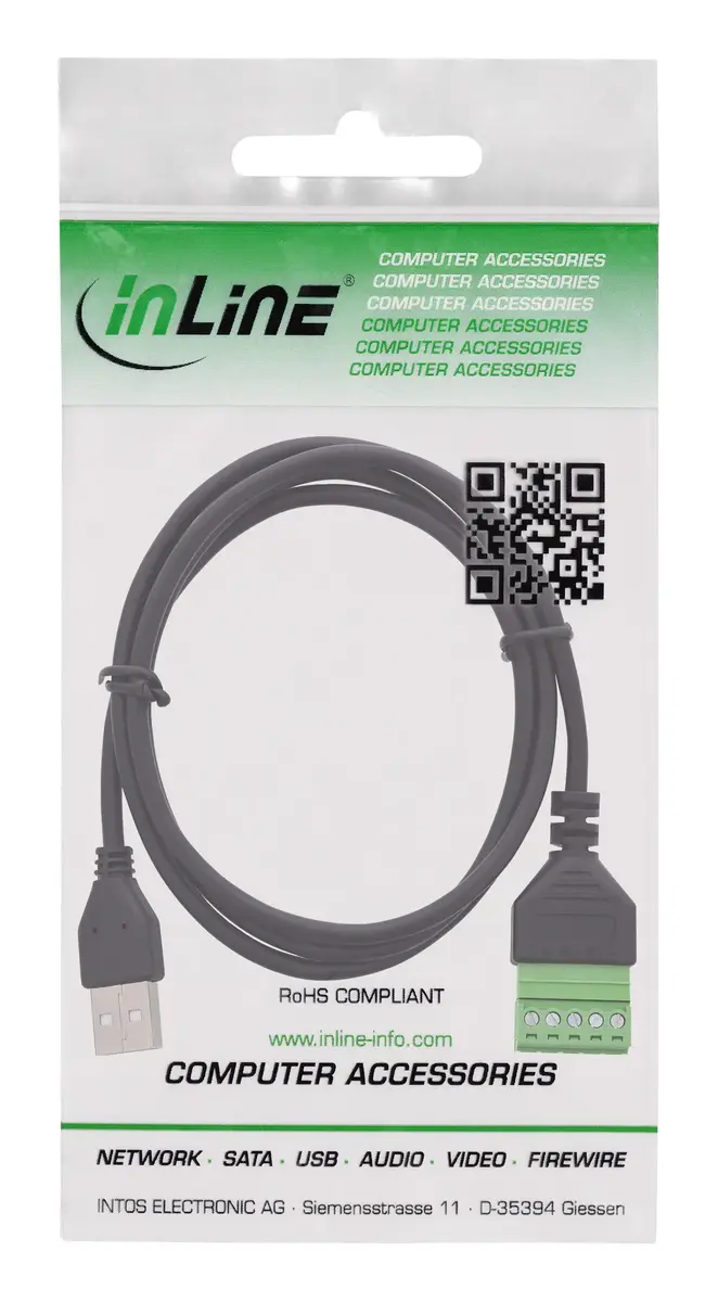 InLine 92504G USB-A to 5-Pin Terminal Block Connector Photo 3