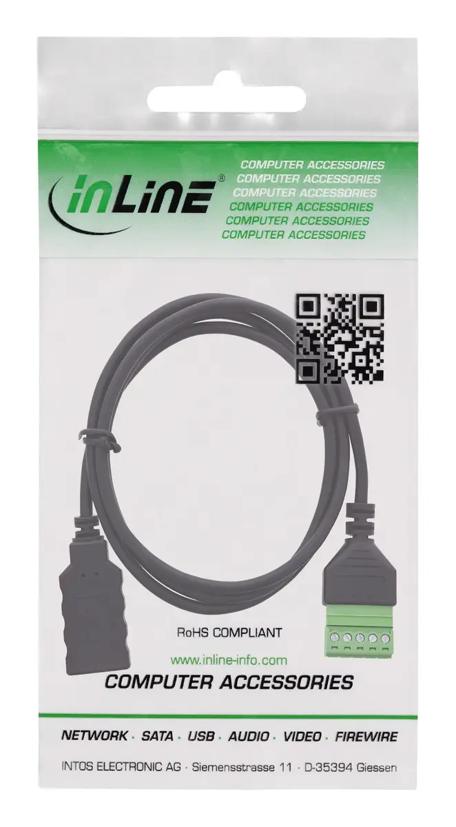 InLine 92504H USB-A to 5-Pin Terminal Block Connector Photo 3