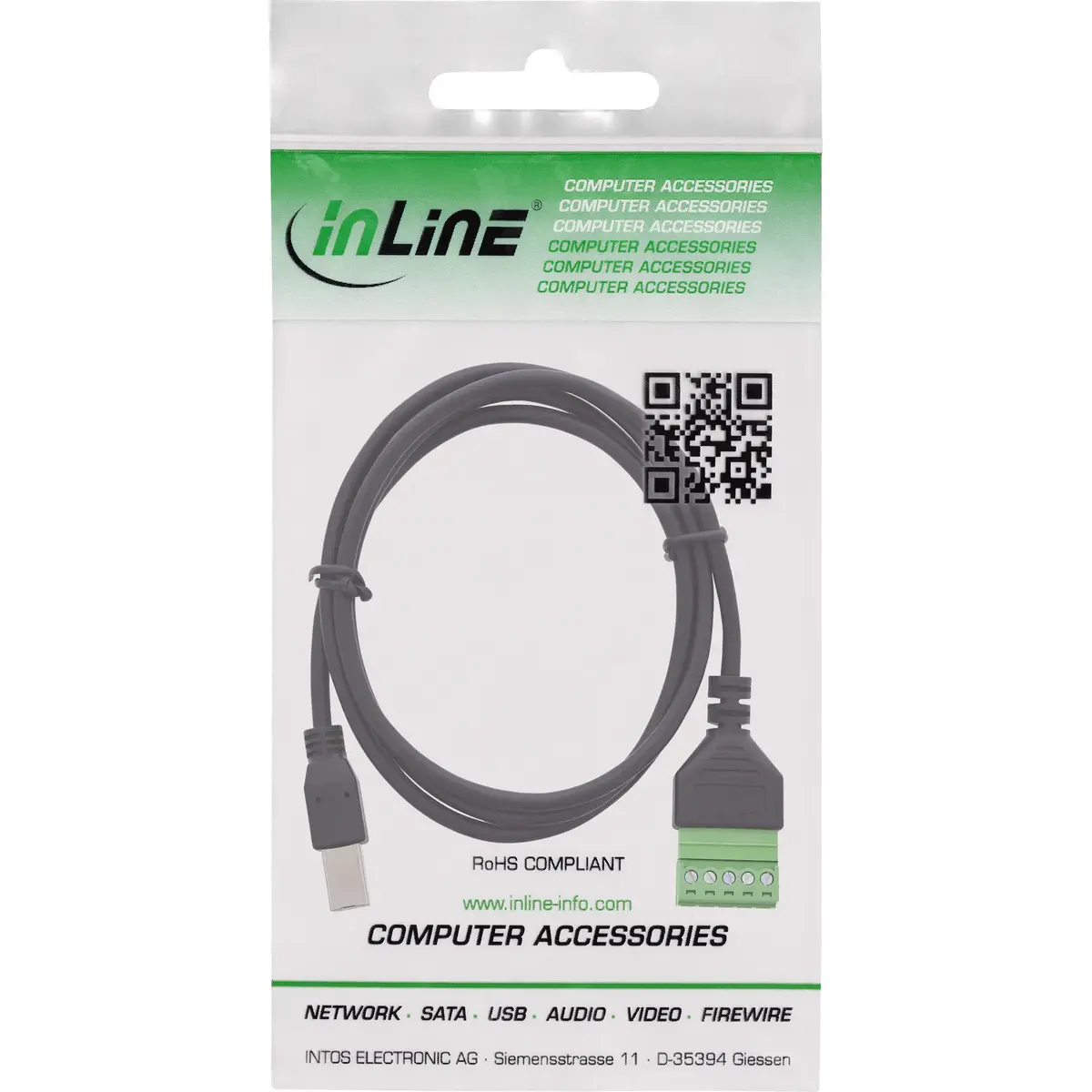 InLine 92504I USB-B to Terminal Block Cable Photo 3
