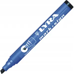 Pastāvīgais marķieris Lyra L4010099 melns, slīpais uzgalis 2–6 mm, ūdensizturīgs