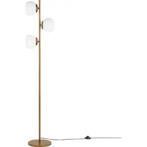 Floor lamp Beliani WADI metal gold finish, model 184934
