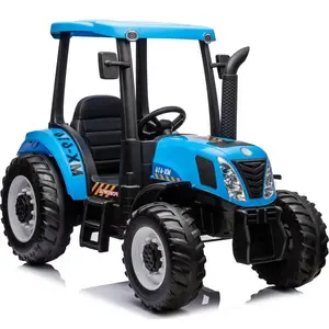 Elektriskais bērnu traktors Lean Cars A011 24V ar akumulatoru, zils