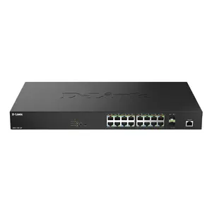 Коммутатор D-Link управляемый 18-портовый 2.5G Multi‑Gig PoE++ DMS-1250-18P/E — 16×2.5G RJ‑45, 2×10G SFP+, L2, 120 Гбит/с