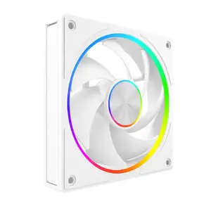 Case fan MODECOM VOLCANO LOOP 120 ARGB White — 120 mm, ARGB lighting, PWM support, 400–1400 RPM