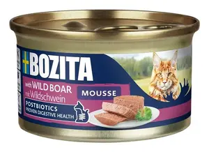 Bozita Mousse Adult Cat Food with Wild Boar, 85 g