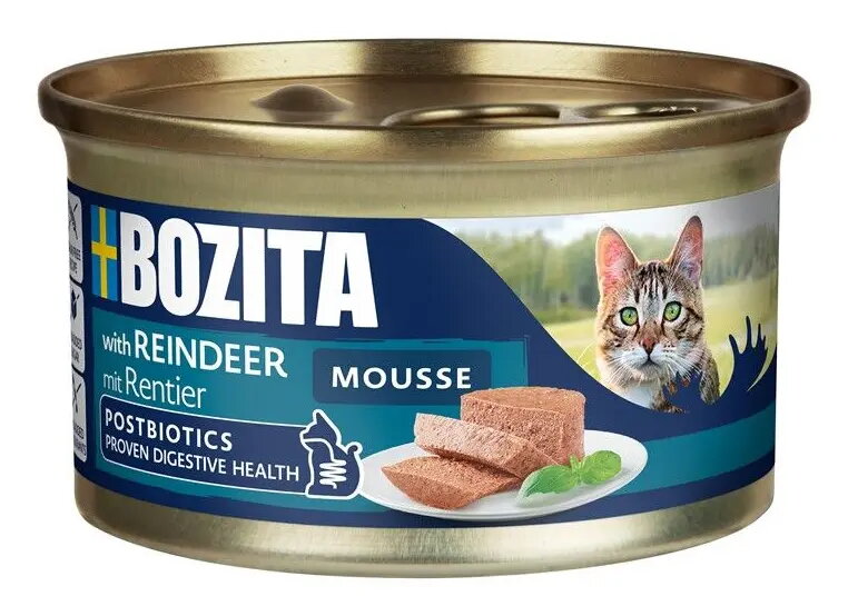 Bozita Mousse Reindeer mitrā barība pieaugušiem