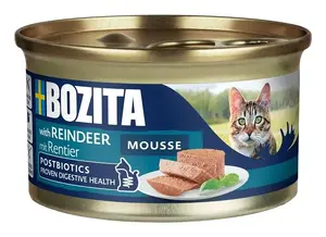 Bozita Mousse Reindeer mitrā barība pieaugušiem kaķiem 85 g