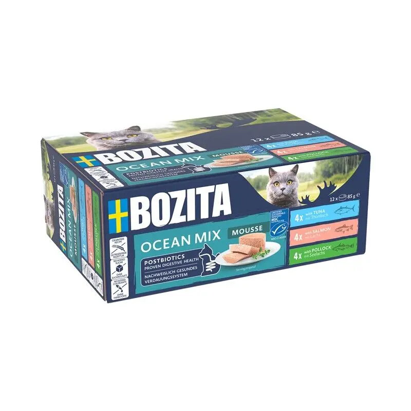 Bozita Mousse Mix Ocean mitrā kaķu