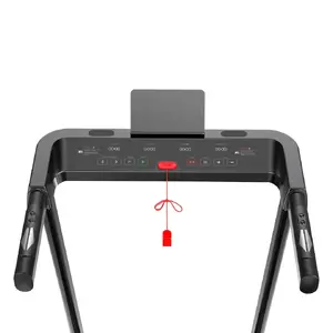 Folding electric treadmill Rebel RBA-1018 — compact home treadmill, 12 km/h, 15 programs, max user 120 kg, LCD display