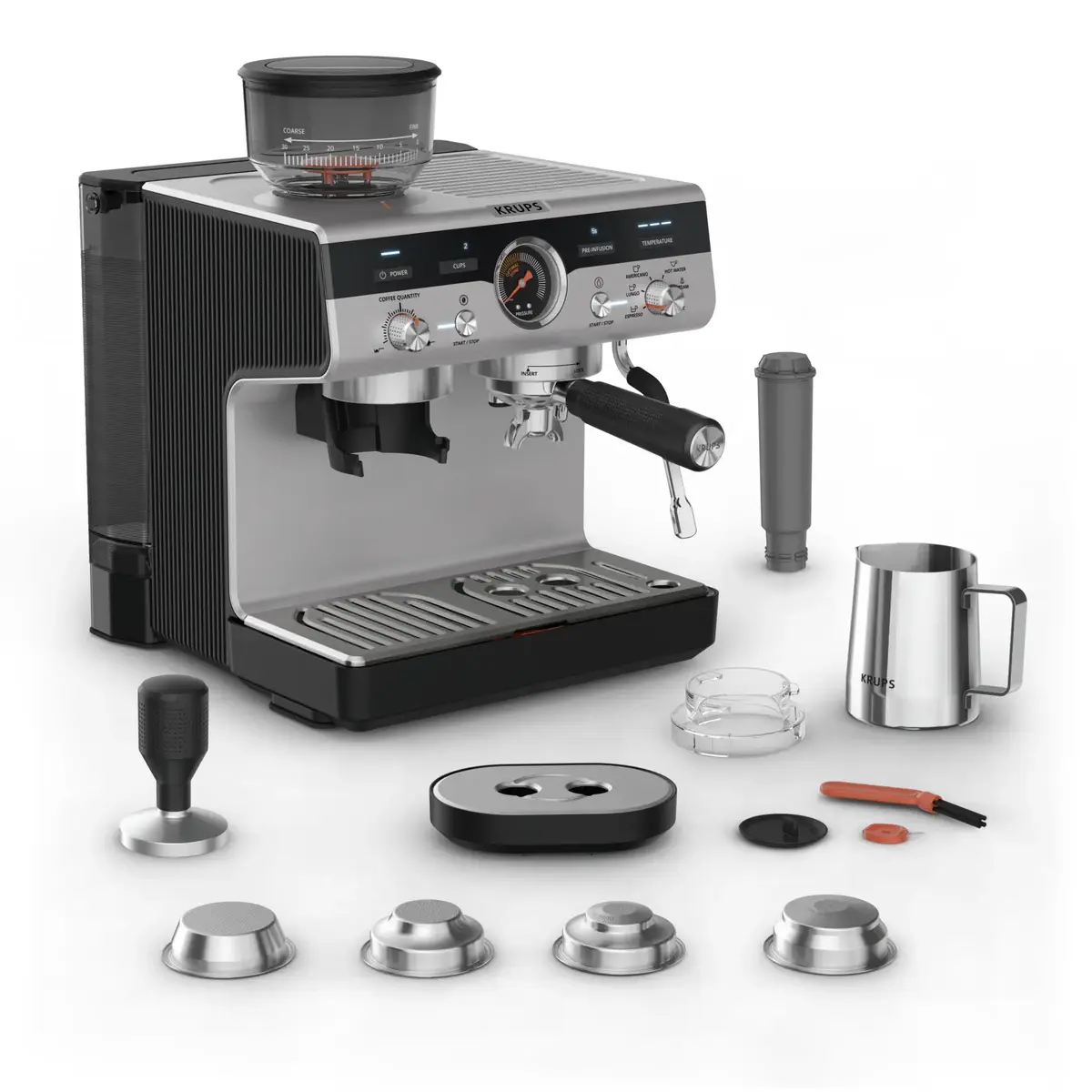 KRUPS XP801T semi‑auto espresso machine Photo 2
