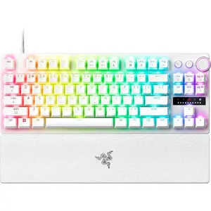 Проводная игровая клавиатура Razer Huntsman V3 Pro Tenkeyless — раскладка US, белая, Razer Analog Optical Switch Gen-2, 8KHz
