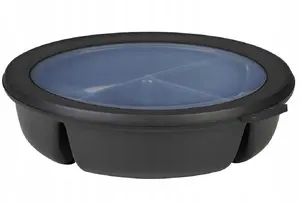 Mepal Bento Bowl Cirqula food container set, nordic black, 250+250+500 ml