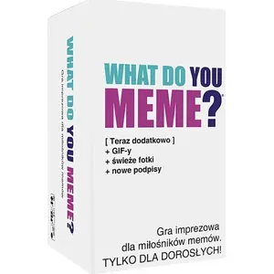 Board game Epee Gra What Do You Me me? Wersja z GIF – party question game, Polish edition