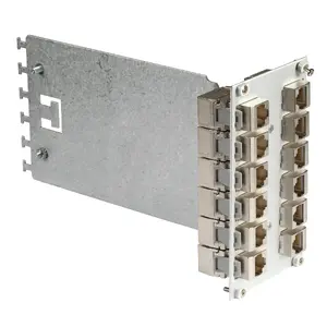 Module panel 3U/14HP by EFB Elektronik for 12 × SC Duplex (unpopulated) - rack accessory
