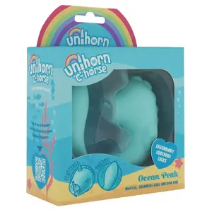 Dual silicone vibrator Unihorn C-Horse Ocean Peak — rechargeable, 15 cm total length, Ø 3.3 cm, 10 vibration modes