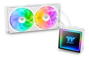 Thermaltake TH240 V3 ARGB AIO šķidruma dzesētājs procesoram Balts 12 cm ventilators 500-2500 apgr./min 3.86 mmH2O 12 V