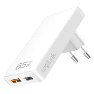 Сетевое зарядное устройство LOGILINK PA0368 USB-C 1 порт 20 В для помещений быстрое белое