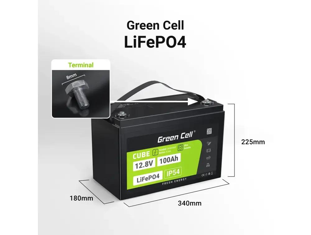 Green Cell LFPGC12V100AH UPS battery 12.8 V 100 Ah Photo 7