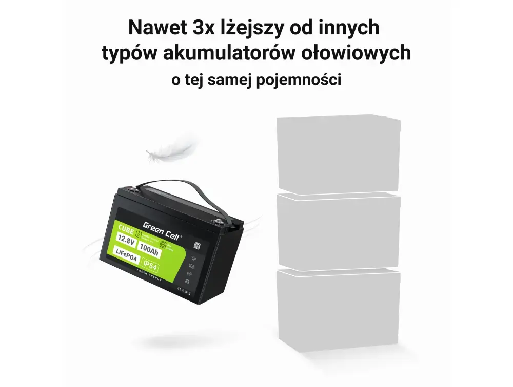 Green Cell LFPGC12V100AH UPS battery 12.8 V 100 Ah Photo 8