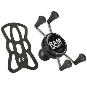 Держатель для телефона Brodit RAM Mounts X-Grip Universal с шаром, пассивный автомобильный, чёрный