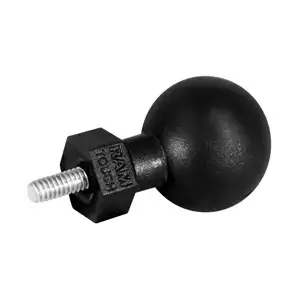 Mounting ball RAM Mounts Tough‑Ball M8‑1.25 x 10mm threaded stud, 3.81 cm composite/rubber/steel