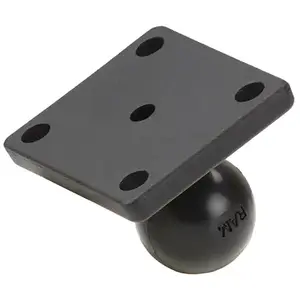 Mount adapter RAM Mounts Ball Adapter with AMPS Plate — compatible with Garmin zumo 400/450/500/550/660 and TomTom Rider 2/Urban Rider, black, 45.35 g