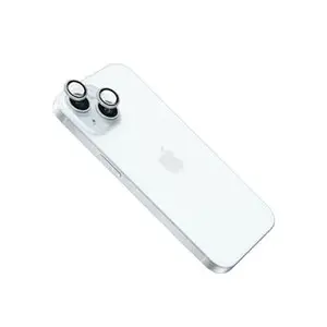 Защитное стекло для камеры FIXED для Apple iPhone 15 / 15 Plus, серебристое