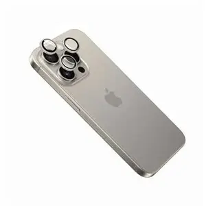 Защитное стекло для камеры FIXED для Apple iPhone 15 Pro / 15 Pro Max, титановая отделка