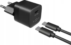 Wall charger FIXED FIXC20M-CC-BK USB-C 20W with 1m USB-C to USB-C cable