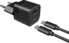 FIXED FIXC20M-CC-BK USB-C 20W зарядное с кабелем 1 м Photo 2